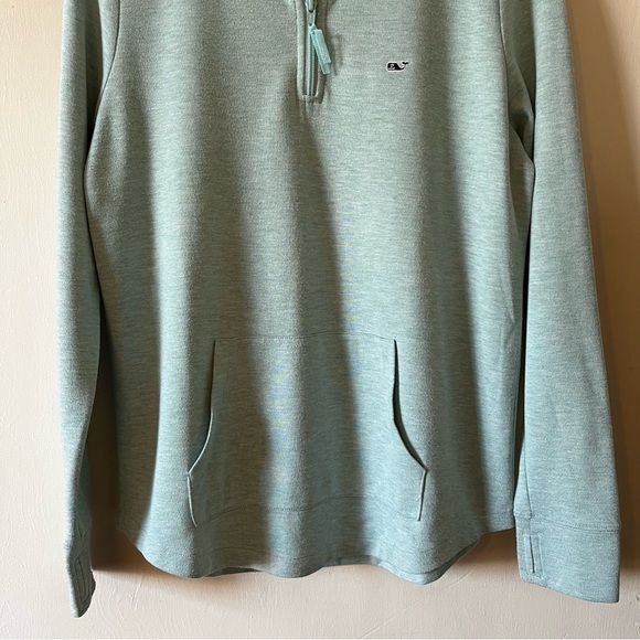 Vineyard Vines Seafoam Green Quarter Zip Sweatshirt, Size S - Picture 3 of 10
